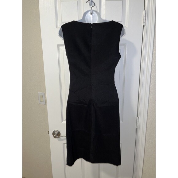 Dressbarn Dress Barn Rhinestone Neckline Embellished Bib Black Dress Size 4 NWT - Picture 2 of 11
